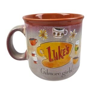 Silver Buffalo Gilmore Girls Lukes Diner Reactive Glaze Coffee Mug Purple Orange